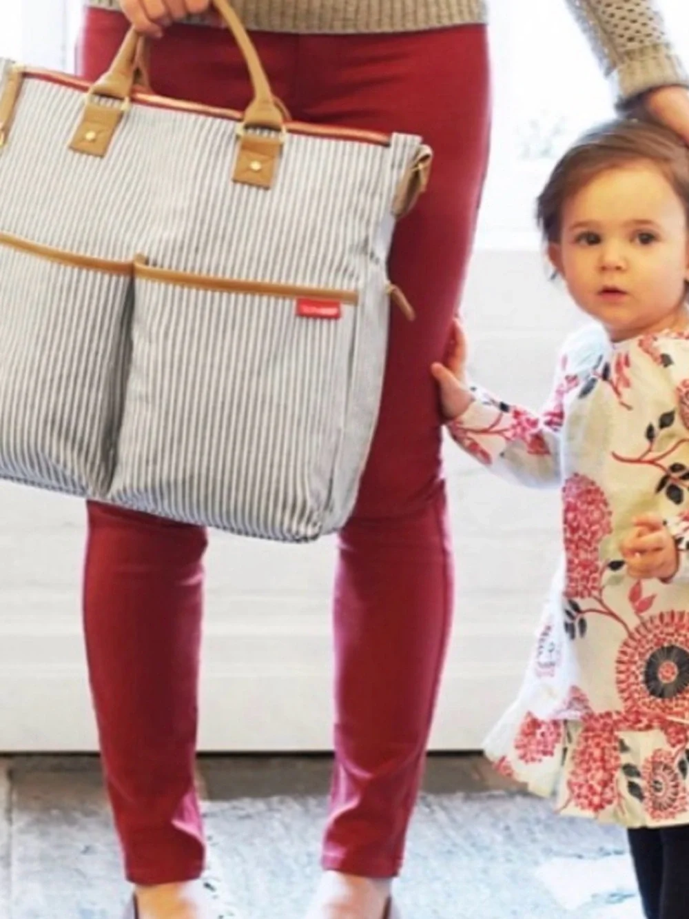 Skip Hop Duo French Stripe Baby Diaper Bag